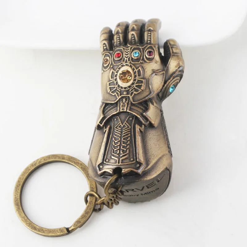 K495-2 SG Marve l Мстители 4 Endgame танос брелок в виде меча Железный человек бесконечная сила рукавица Llavero Тор Локи оружие фильм брелок - Цвет: K495-2