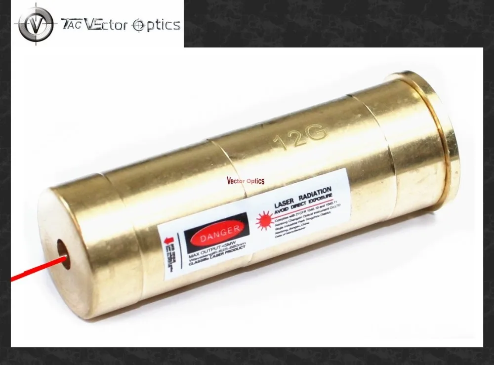 Вектор Оптика 12 калибровочный Картридж красный лазерный Диаметр Sighter Подходит