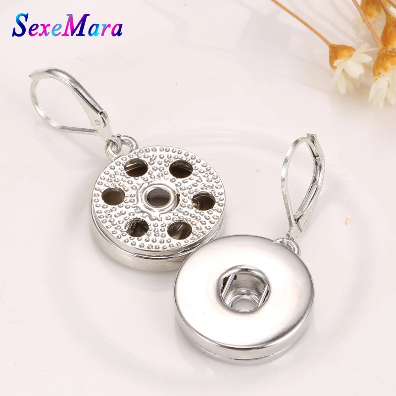 Оптовая продажа оснастки серьги 18 мм из металлического сплава кнопки