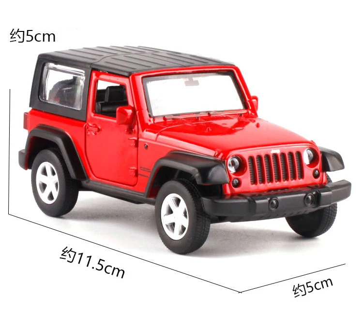 Caipo 1:42 откидной автомобиль Wrangler литая металлическая модель автомобиля для
