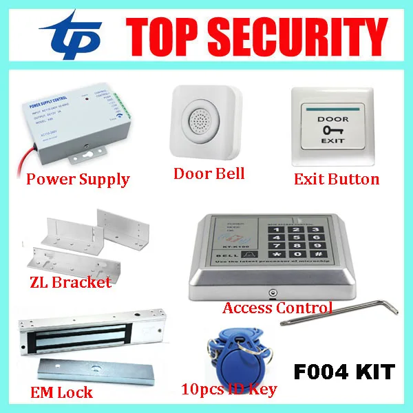 Топ безопасности F004 близости rfid карты двери контроля доступа DIY 125 кГц EM Система