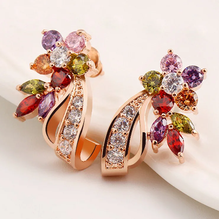 Модные ювелирные изделия оригинальные Кристаллы из Swarovski подходят Моне Лиза европейские женские циркониевые серьги новые модные ювелирные изделия