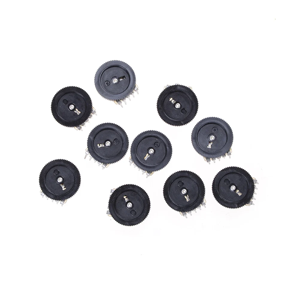 10 шт. двухциферблатный конический потенциометр B103 16 х2 мм кОм|potentiometer double|potentiometer