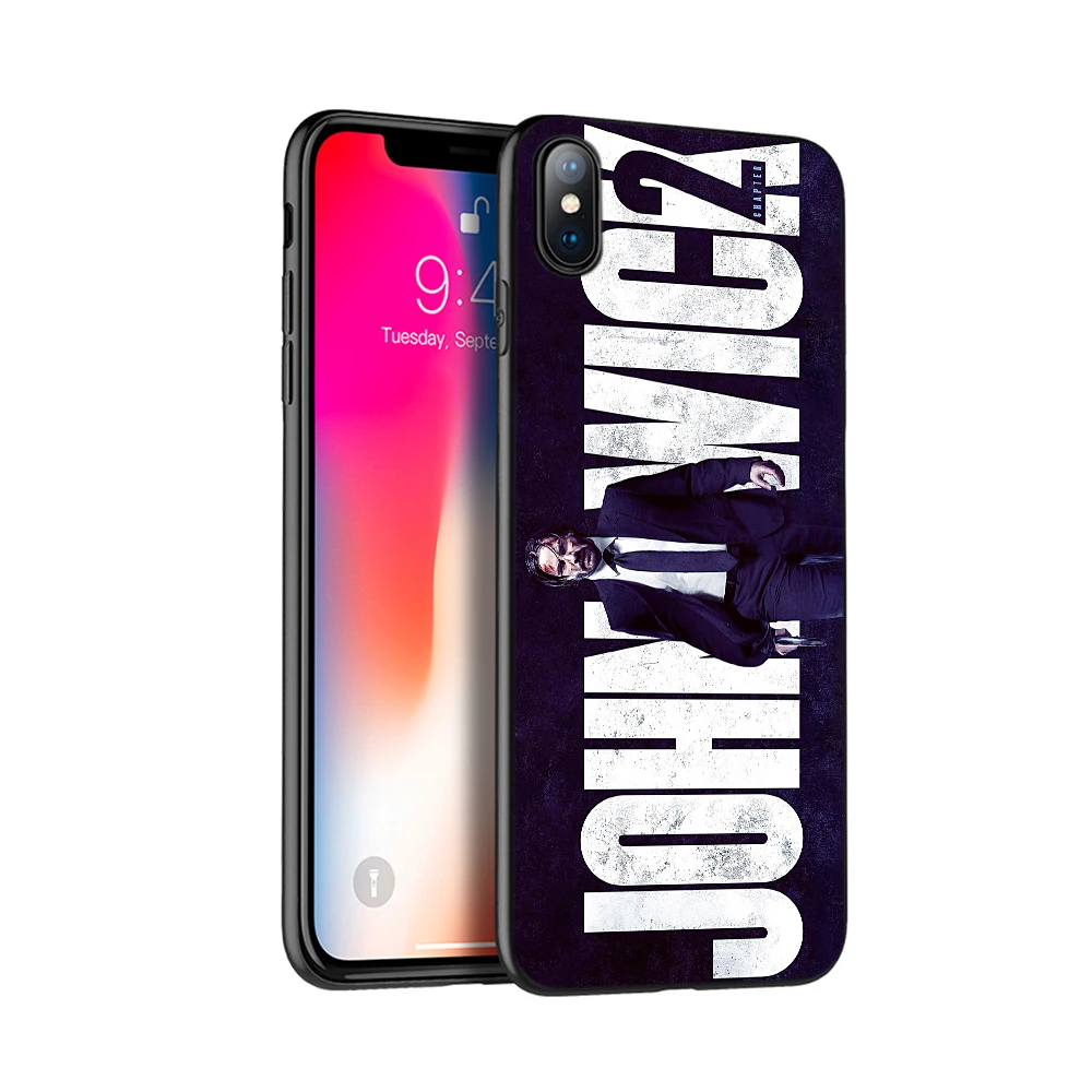 Черный чехол из ТПУ для iphone 5 5s SE 2020 6 6s 7 8 plus x 10 силиконовый XR XS 11 pro Max John Wick |