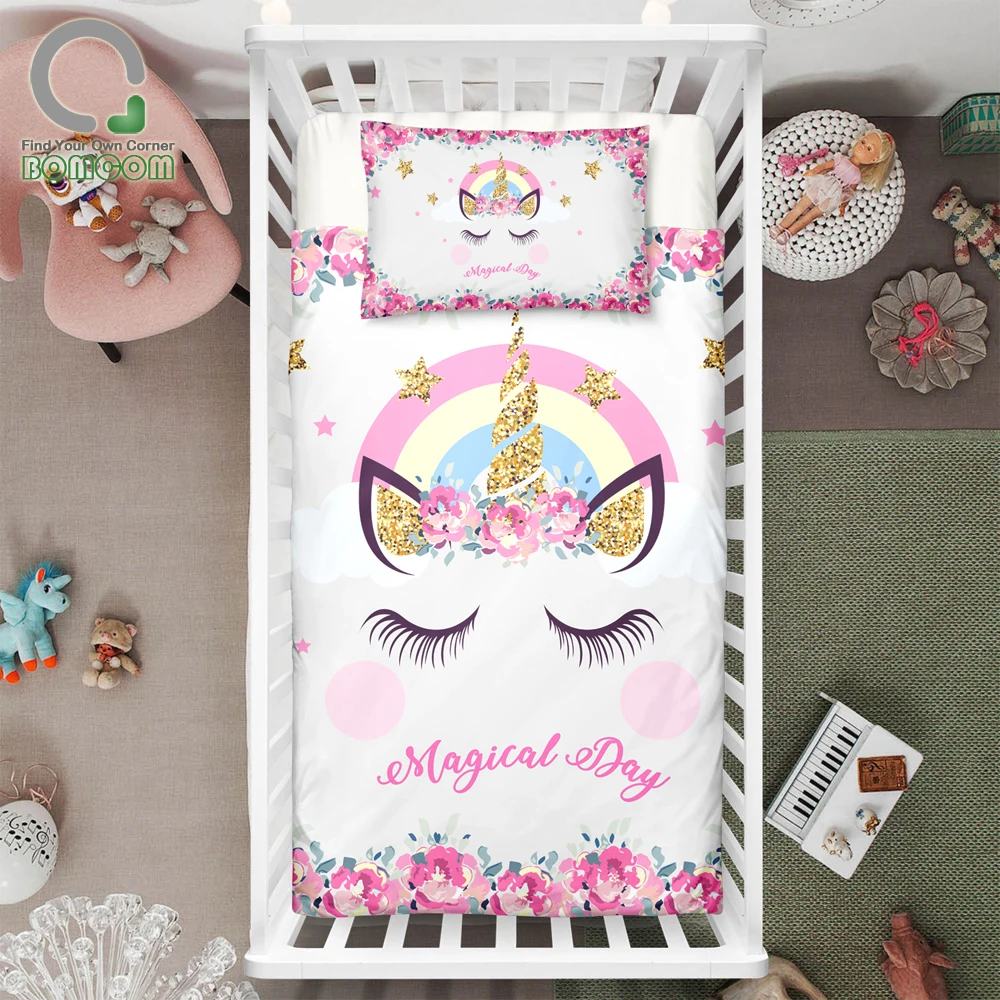 Набор пододеяльников с единорогом BOMCOM подарки для подростков единорог