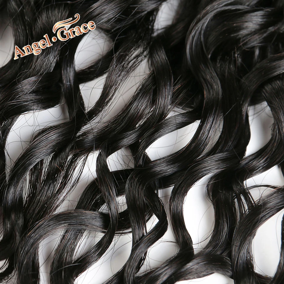 Angel Grace Hair бразильская холодная завивка волос бесплатно/средняя часть фронтальной человеческих волос 13x4 уха в ухо кружева фронтальной remy волос