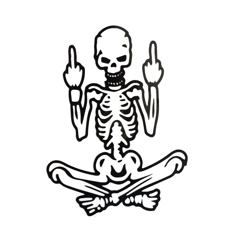 12.5*17CM Skull Funny Car Stickers Vinyl Decals Body Decoration Accessories GS3536 | Автомобили и мотоциклы