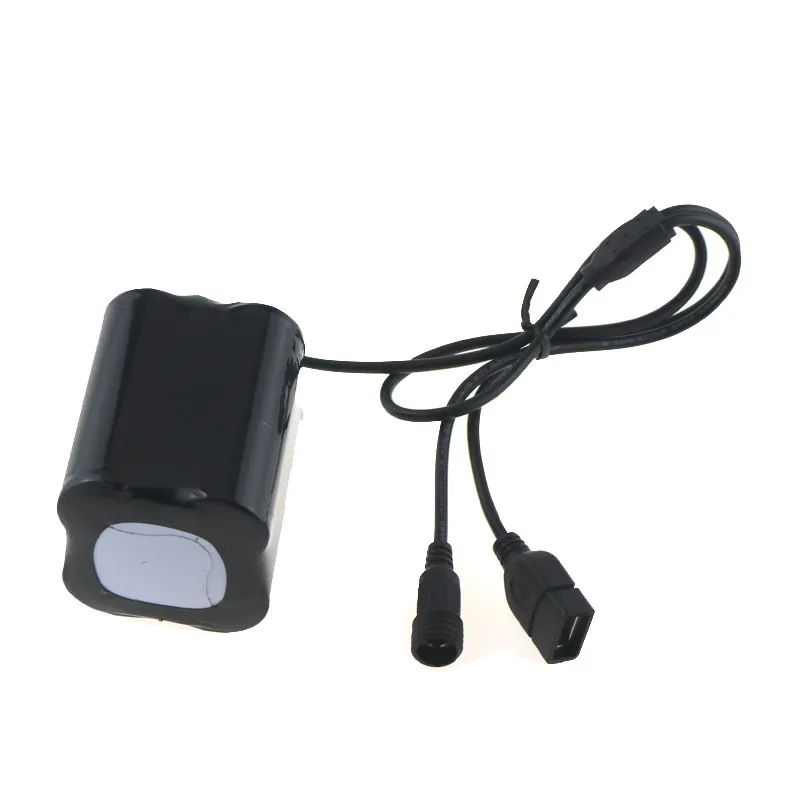 20000 mAh 8,4 V перезаряжаемый 26650 литий-ионные велосипедные фары батарейный блок 4x26650 Bateria с USB и DC 5,5 мм порт+ батарейный блок сумка