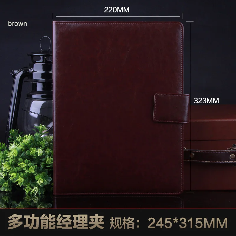 Папка А4 из искусственной кожи на молнии для офиса делового руководителя