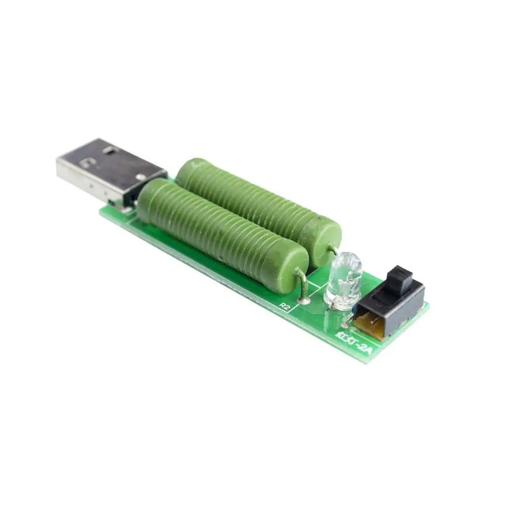 USB мини разрядный нагрузочный резистор 2а/1А с переключателем 1А зеленый светодиод