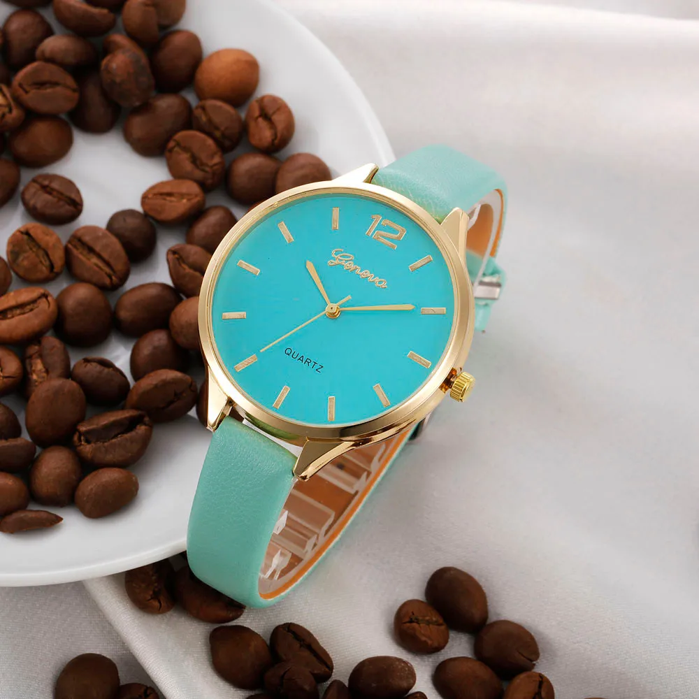 2017 новое поступление женские часы из искусственной кожи повседневные кварцевые