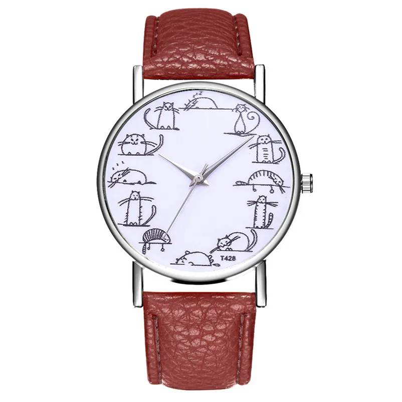 Montre Femme Топ Роскошные брендовые Для женщин часы дикий темперамент кожаным