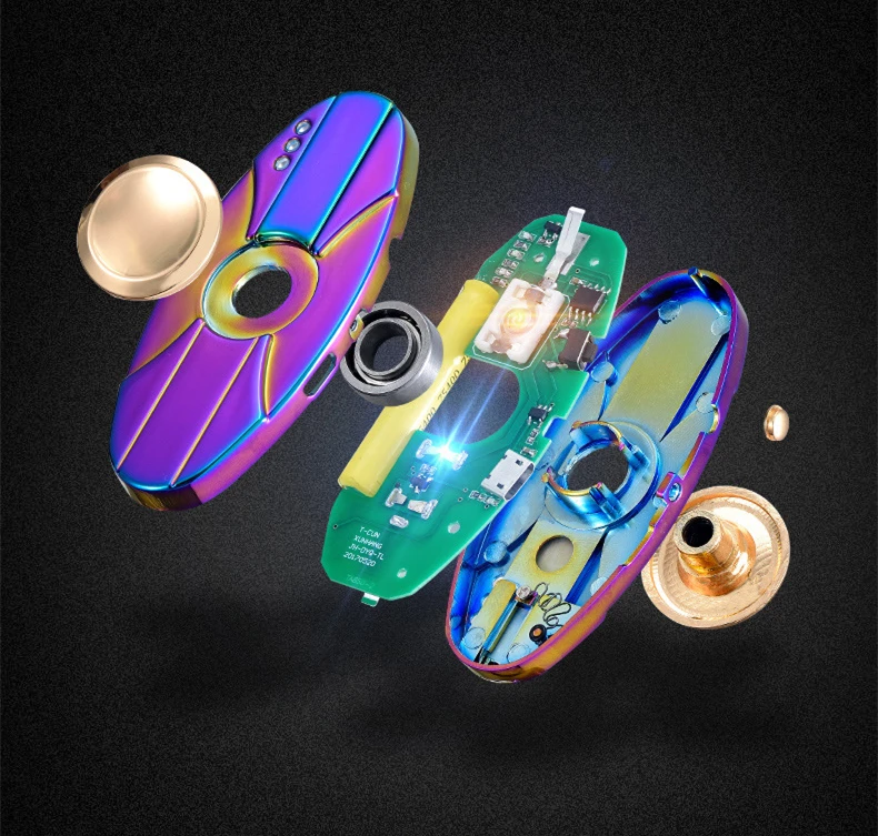 Автомобиль новинка светодиодный ручной Спиннер металлическая игрушка для