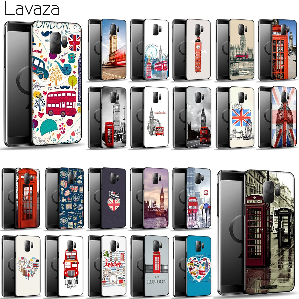 Lavaza London Bus England Telephone Soft TPU Case Cover for Samsung Galaxy S8 S9 S10 Plus S10e A6 A8 A9 J6 2018 Silicone Cases | Мобильные