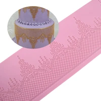 390mm110mm silicone cake lace mold baking mat mold edible sugar lace mould silicone cake lace mat mat pastry bakeware tools