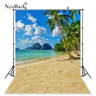 Виниловый фон для фотосъемки NeoBack с изображением тропического летнего синего моря пляжа