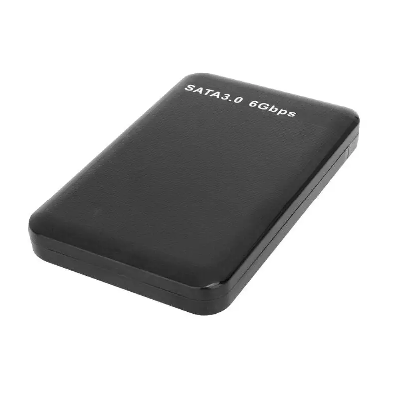 ABS 2,5 дюймов USB SATA3.0 6Gbs Внешний чехол жесткий диск SSD жесткий диск 3 ТБ корпус док-станция для хранения Коробка для 7 мм/9,5 мм 2,5 дюймов SATA - Цвет: Black