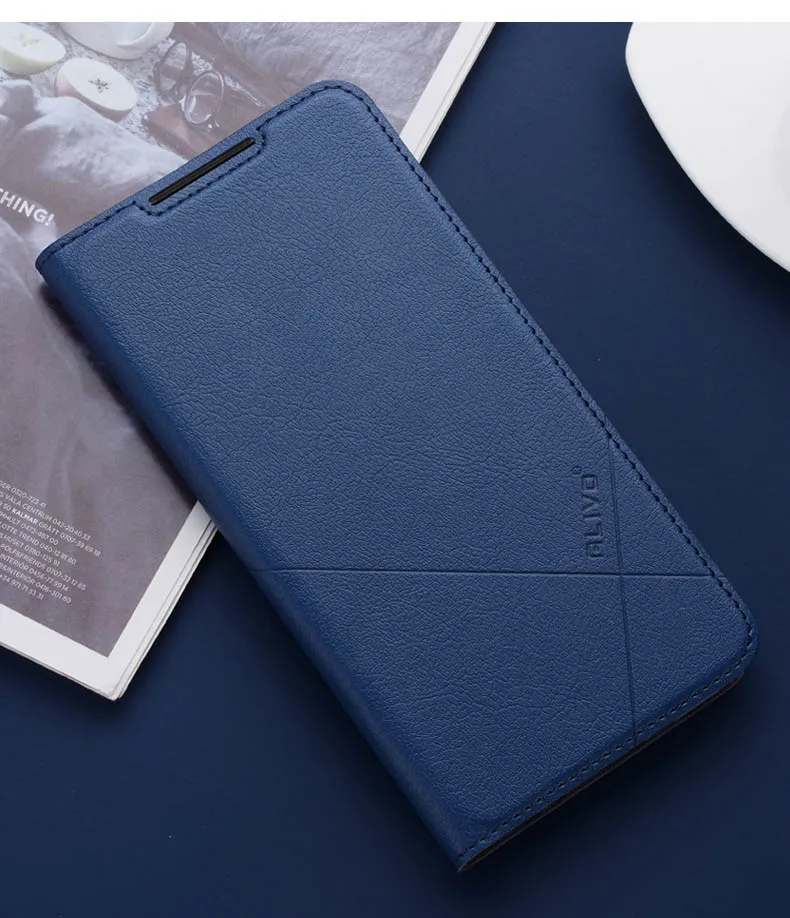 Для Xiaomi Redmi Note 7 Чехол с откидной подставкой Роскошный чехол-портмоне для Xiaomi Redmi 7 Чехол чехол из искусственной кожи Note 7 pro Чехол - Цвет: Синий