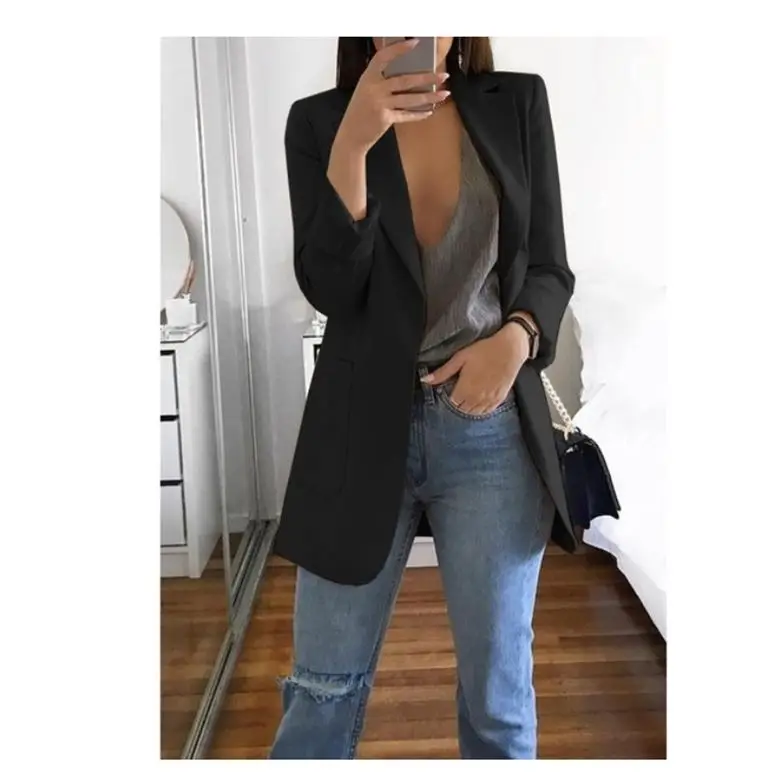 Полная распродажа 2019 женские блейзеры и куртки Vadim из полиэстера Женский блейзер