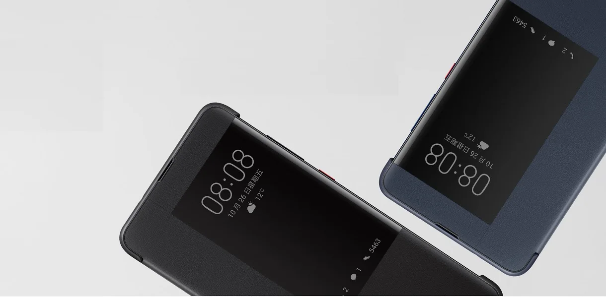 100% оригинал huawei умный чехол с окошком флип кожаный для телефона Voor Mate20