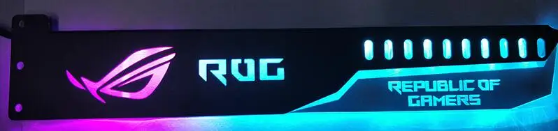 5V 3PIN заголовок RGB светодиодный светильник/металлический акриловый кронштейн для карты монтируемого графического процессора Размеры 280*45*6 мм/Fix видеокарты Совместимость AURA SYNC