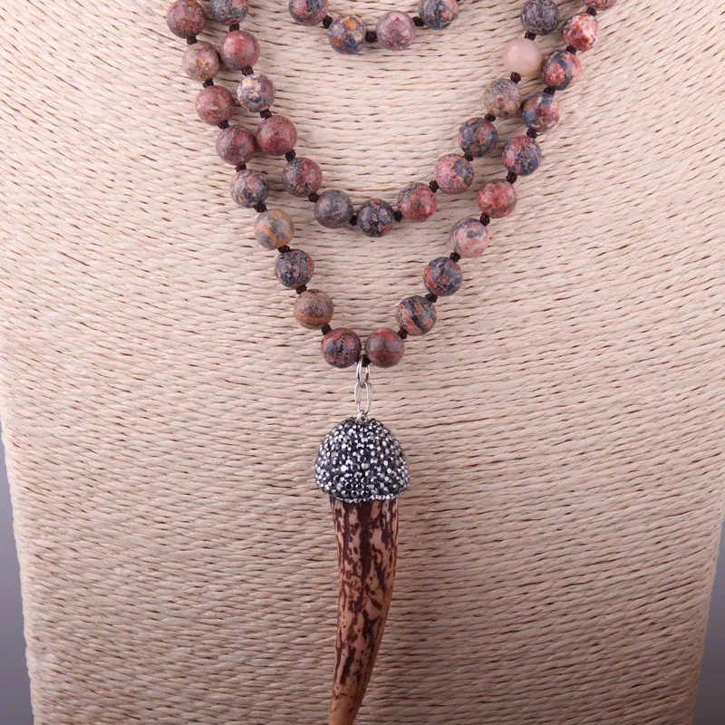 MOODPC модное богемное этническое ювелирное изделие с узлом длинное ожерелье