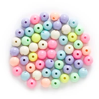 random mixed candy color acrylic round women children diy bracelet necklace spacer beads findings jewelry making 8 14mm