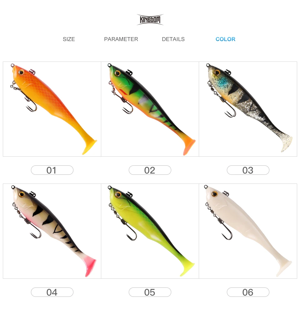 Kingdom Fishing Приманка Мягкая наживка 170 мм 55 г воблеры несколько приложений погружение действие искусственная Мягкая наживка ПВХ 8803