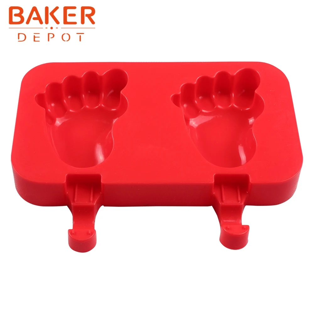BAKER DEPOT 2 полости силиконовые формы для icecream ice cube DIY Инструменты изготовления