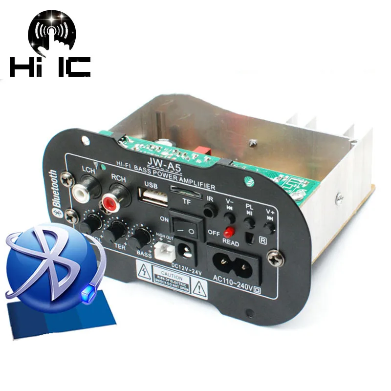 2018 Аудио встроенный Bluetooth усилитель USB Высокая мощность сабвуфер панель