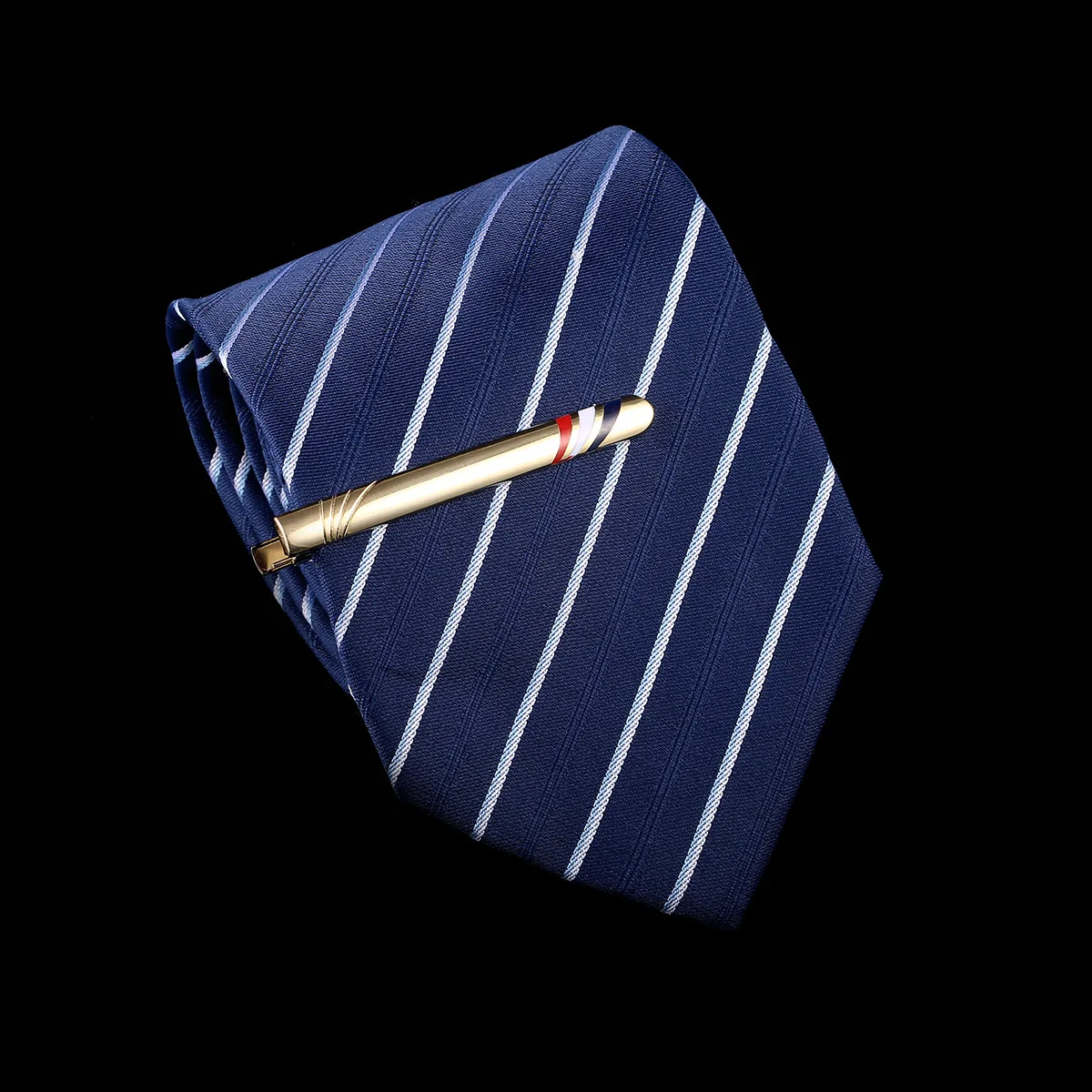 2019 Весенняя Высококачественная Мужская рубашка золотого цвета галстук зажим