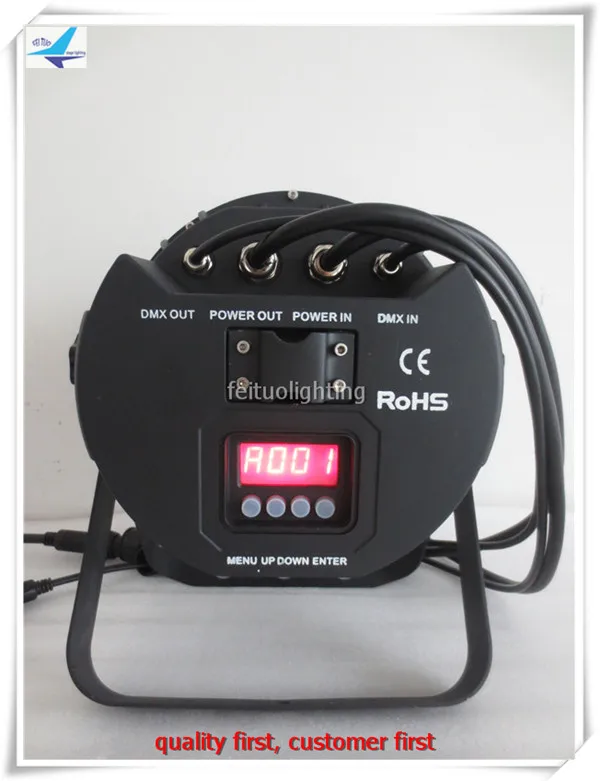 8xlot водонепроницаемый rgbwa led par 5в1 открытый с масштабированием светодиодный 18x15 Вт