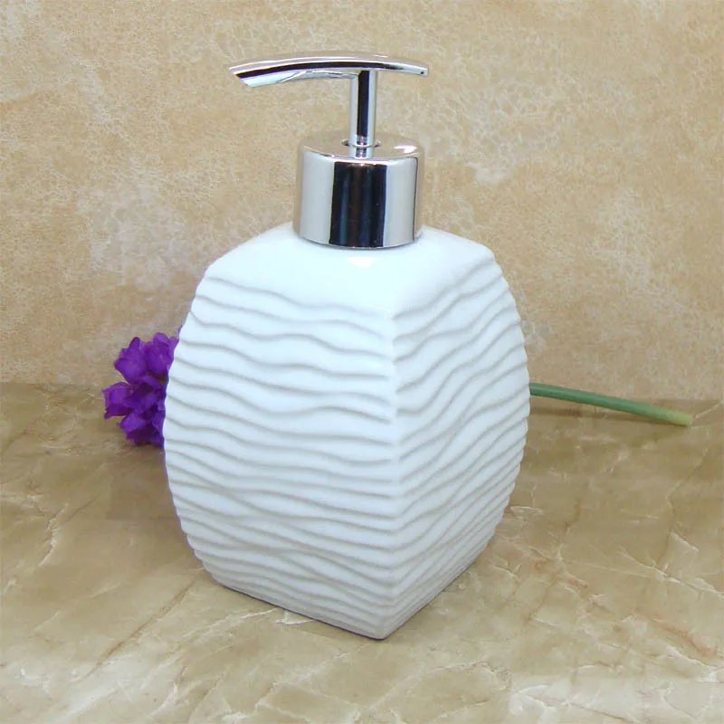 NEWYEARYEAR 350ML Ceramic hand washing liquid Bottling Hotel soap dispenser Emulsion creative Bathroom accessories Set Gift | Дом и сад
