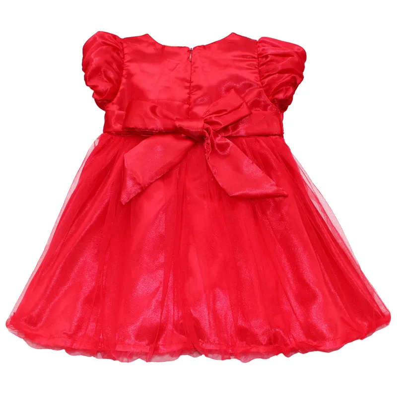Toddler Baby Girl Dress Christmas Red Petals Costumes Princess Dresses 1 Year Birthday Gift Kids Party Wear | Мать и ребенок