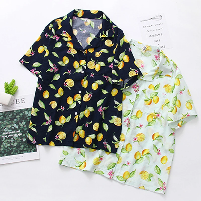 Женская одежда летние женские блузки с коротким рукавом и принтом Свободные