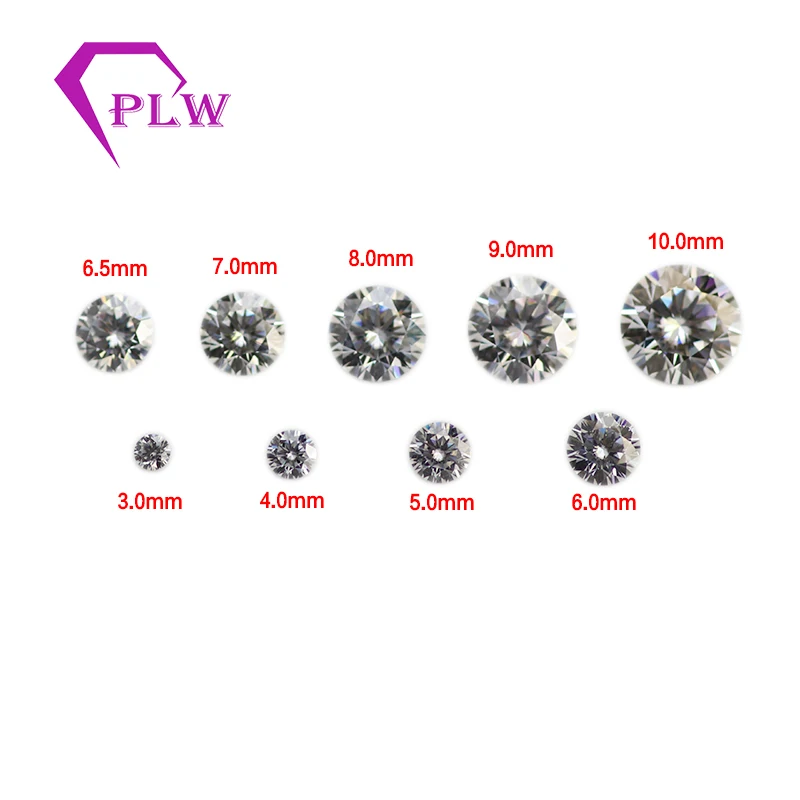 wholesale price EF color 1ct 6.5mm clarity VVS round shape excellent Brilliant cut Moissanite for ring bracelet earring diamond | Украшения
