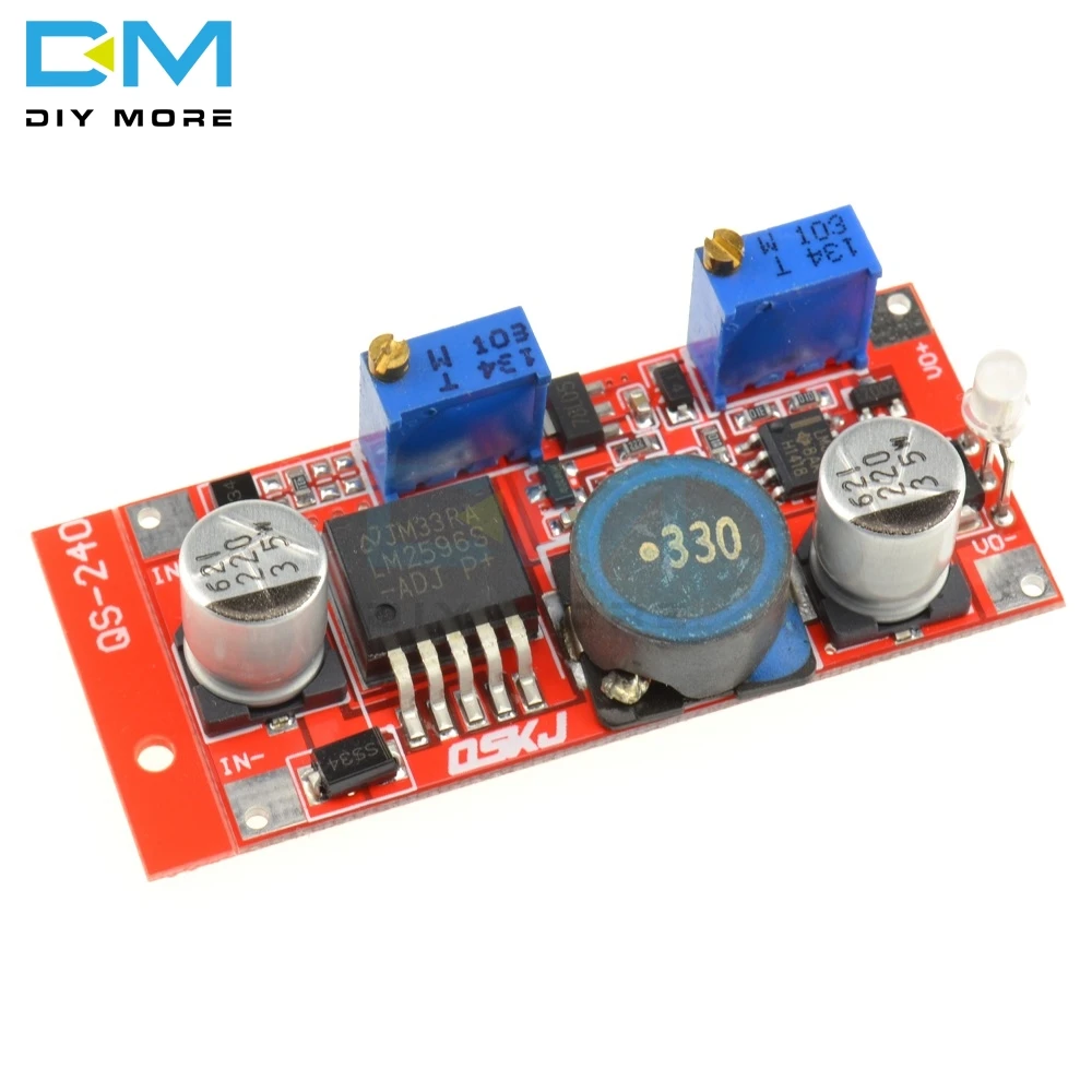 DC 5 35 В до 1 25 30 в 3A понижающий модуль питания Buck LM2596 постоянный ток регулируемый