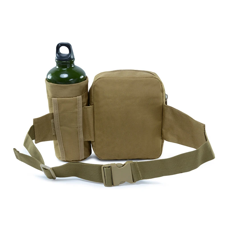 Тактическая поясная сумка с сумкой для бутылки воды Molle, военные армейские поясные сумки для активного отдыха, альпинизма, охоты, велоспорта, спорта