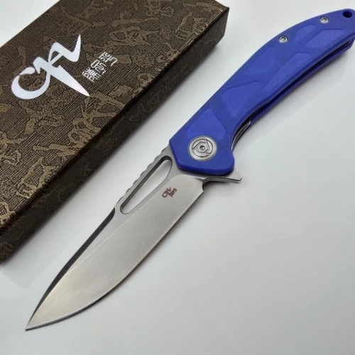 blue CH CH3509-G10 карманный складной нож D2 лезвие G10 Ручка Кемпинг Охота выживания ножи тактический Флиппер портативный EDC ножи - Цвет: blue