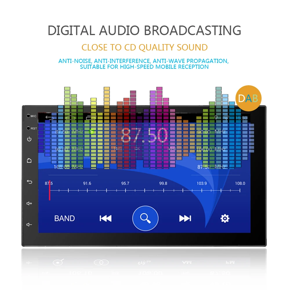 AMPrime Универсальный 2 Din 7 &quotAndroid автомобильный Радио Мультимедиа Bluetooth gps Навигация