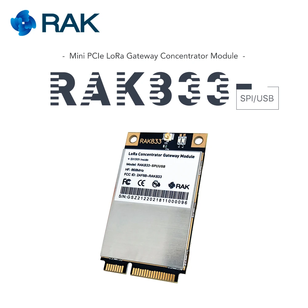 Промышленный Класс мини PCIe LoRa концентратор шлюз модуль с SX1301 и FT2232H Чип поддержка