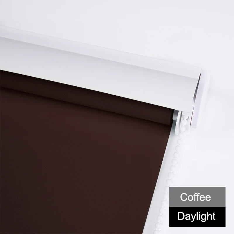 Daylight Coffee Подзор дизайн сплошной цвет жалюзи буровая установка системы рулонные шторы для офиса/дома - Цвет: Daylight Coffee