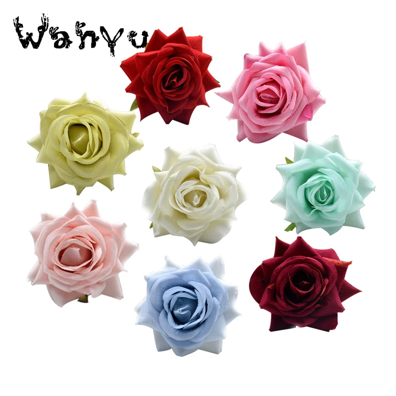 8 см Мульти Угол Роза голова Моделирование Цветок для свадебной вечеринки