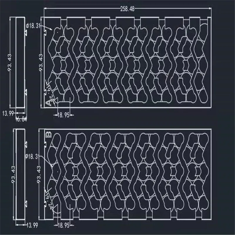13S5P 48V 10AH 20AH Серебряный держатель для аккумулятора для DIY