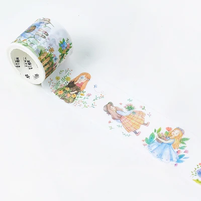 HuaFangGuNiang4.0cm Милый кавайный Сейлор Мун японский маскирующий васи лента декоративная клейкая лента Decora Diy Скрапбукинг наклейка этикетка канцелярские товары - Цвет: HuaFangGuNiang4.0cm