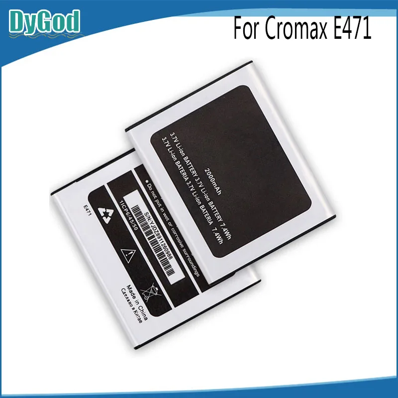DyGod Новый 2000 мАч большой емкости E471 Экстрим Замена батареи для Cromax мобильный
