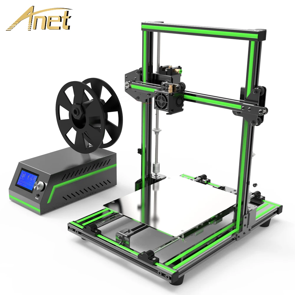 Anet E12 E10 ET4 Reprap i3 impressora 3d принтер DIY Imprimant 3d Принтер Комплект Большой размер печати с нитью SD карта 3d принтер