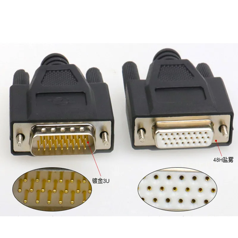 26 Pin Solid D SUB DB26 3 рядный серийный параллельный порт бесщелевой Штекерный и
