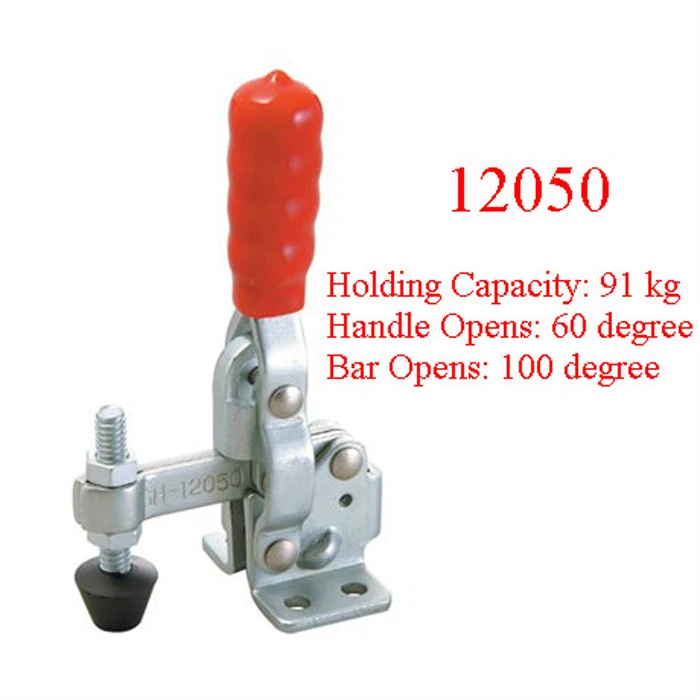 5PCS Fixed Spindle Flanged Base Vertical Type Toggle Clamp 12050 Holding Capacity 91KG 201LBS
5PCS Fixed Spindle Flanged Base Vertical Type Toggle Clamp 12050 Holding Capacity 91KG 201LBS