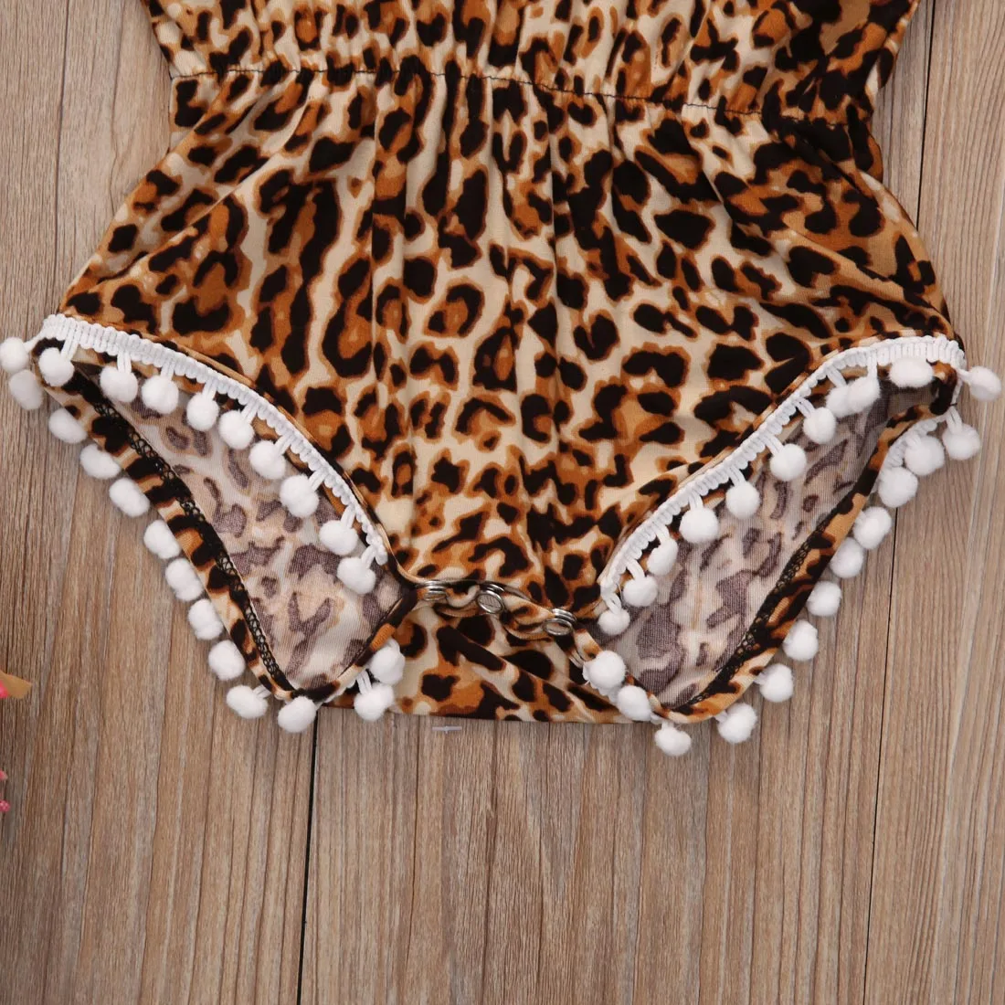 Леопардовый принт летняя кисточка для новорожденных девочек боди без рукавов в